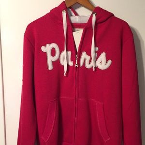 Xl magenta Paris sweatshirt NWT